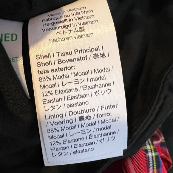 NWT J Crew FormKnit Long Sleeve Wrap Top M Red Plaid Bow Preppy Academia - Picture 5 of 5